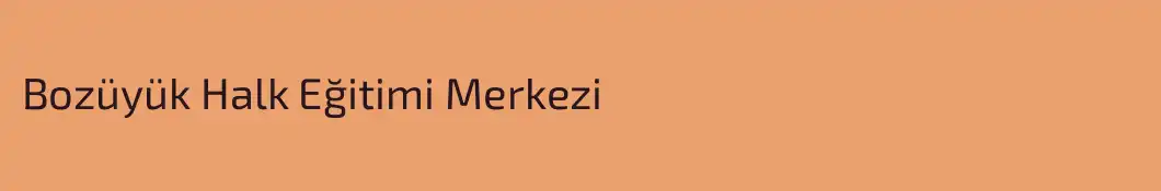 Bozüyük Halk Eğitimi Merkezi